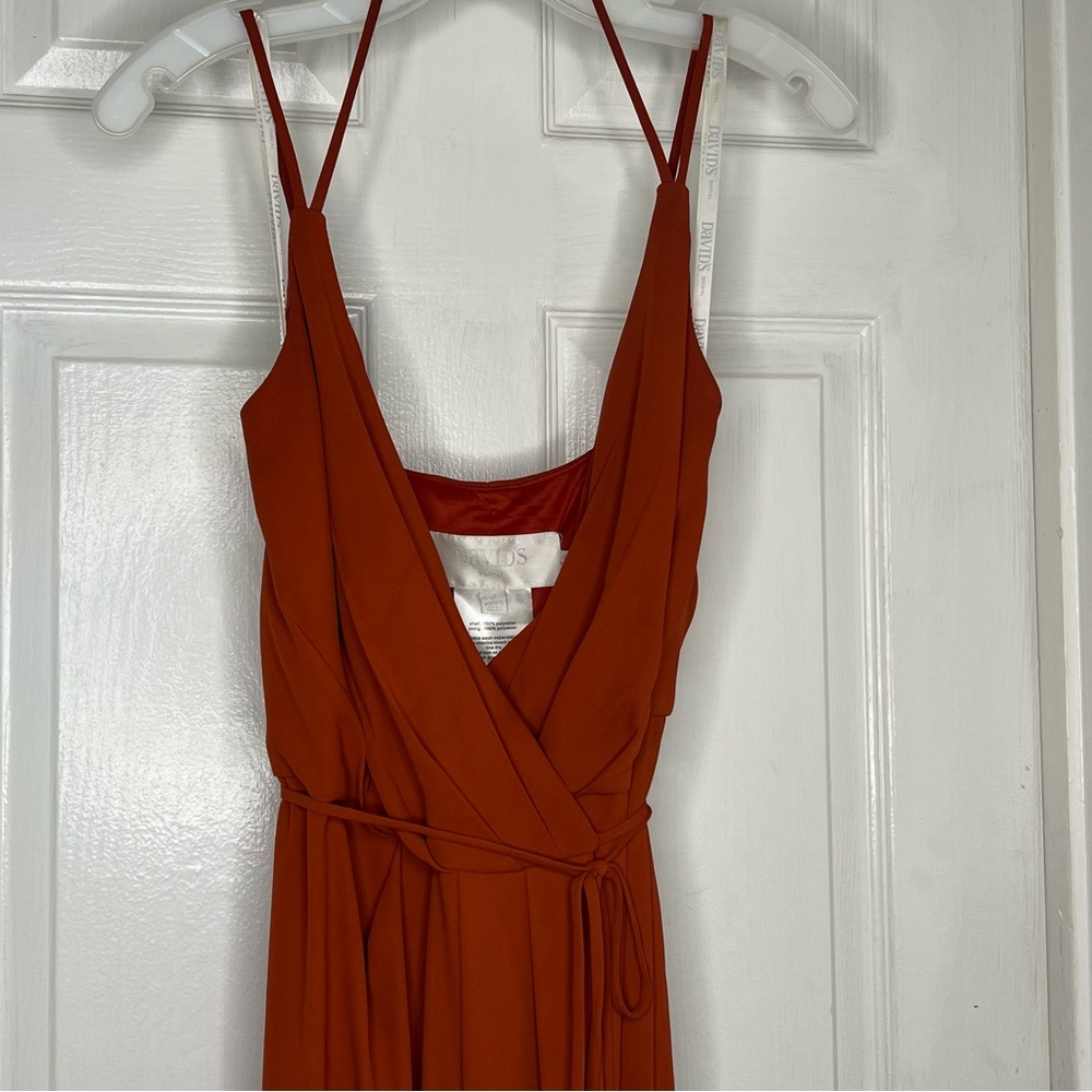 David’s Bridal Georgette Wrap Dress Size 2 - Picture 4 of 12